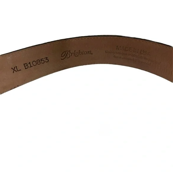 Christine Alexander Belt Women’s Small Black Leather Rhinestone Bling Buckle - Picture 2 of 3